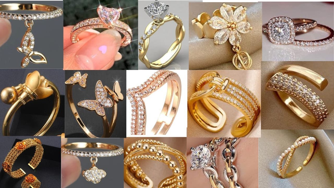 Beautiful White Natural Diamond Flower Wrap Engagement Ring in 10k Yellow  Gold - Walmart.com